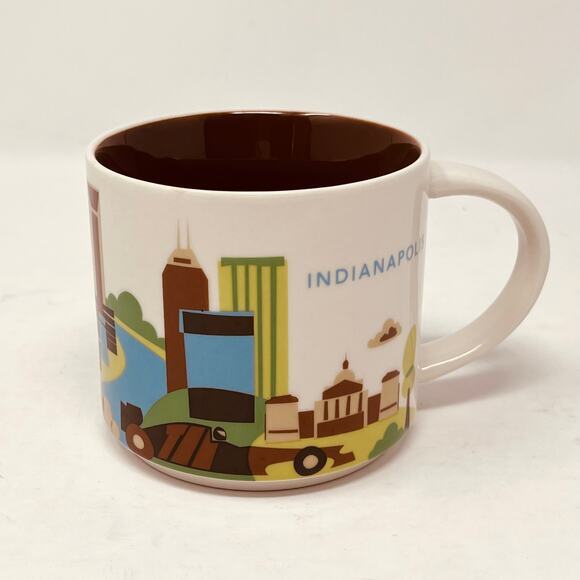 Starbucks‎ You Are Here Collection Indianapolis Mug Coffee Tea Cup - Picture 1 of 6